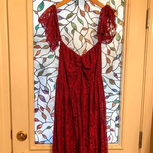 Long Cap sleeve Maternity dress- perfect for baby shower or photo shoot